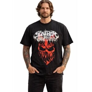 Slaughter To Prevail Band T-Shirt Mens XL Black Red Skull Sumerian Records Tee